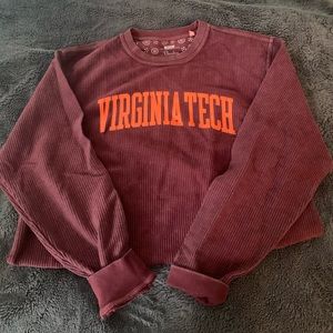 Virginia Tech Corduroy Crewneck